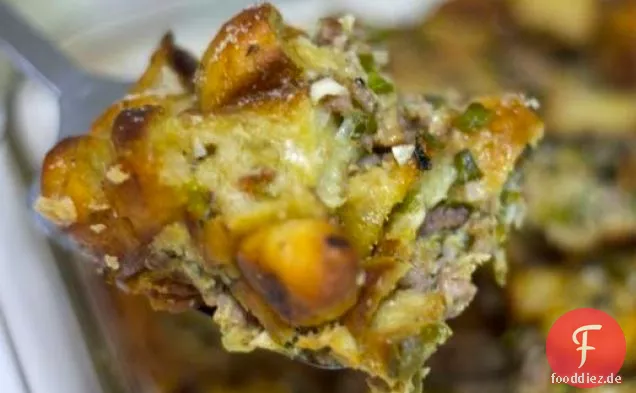Pizza-aromatisierte Thanksgiving-Füllung (oder Dressing)