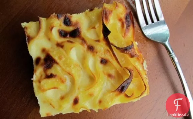 Weißer Schokoladen-Nudel-Pudding
