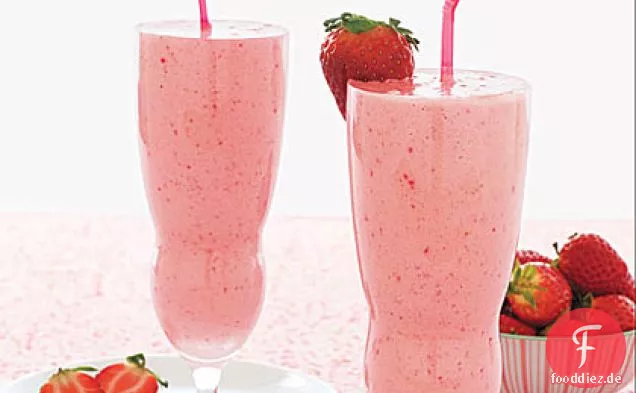 Frische Erdbeer-Milch-Shakes
