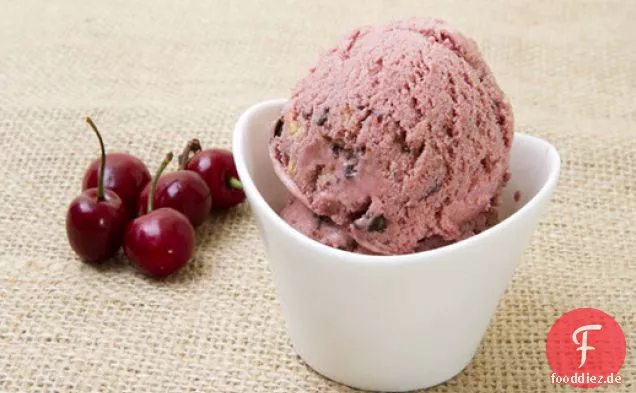 Gebratene Kirsche Schokolade-Mandel-Eis