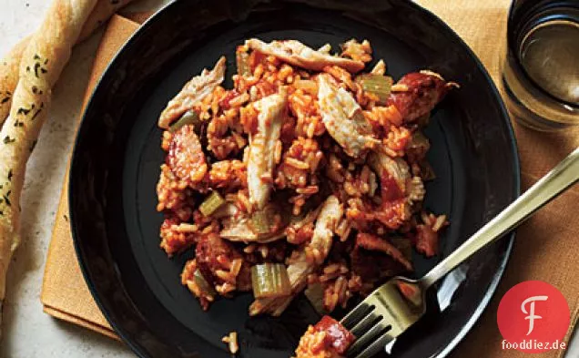 Huhn und Wurst Jambalaya