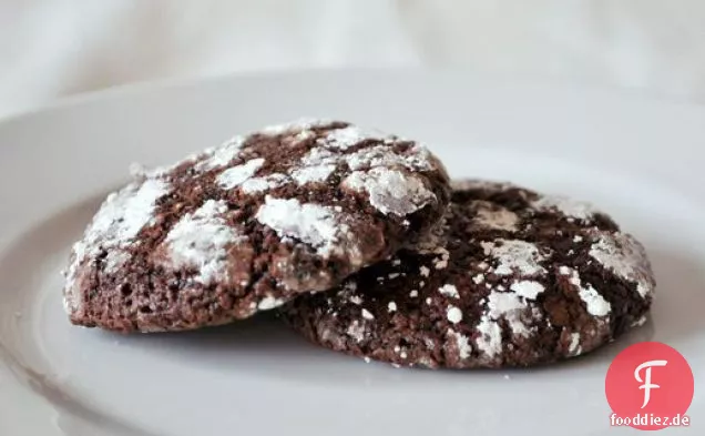 Schokolade Crinkle Cookies