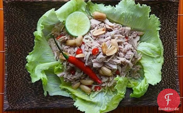 Würziger Thunfischsalat mit jungem Ingwer und Zitronengras