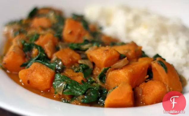 Süßkartoffel-Spinat-Curry