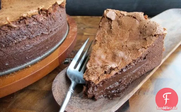 Gebackener Schokoladenmousse-Kuchen