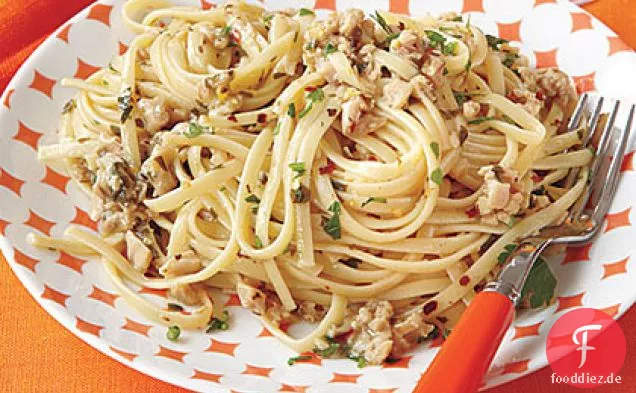 Linguine mit weißer Muschelsauce