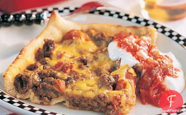 Deep-Dish Taco Pizza