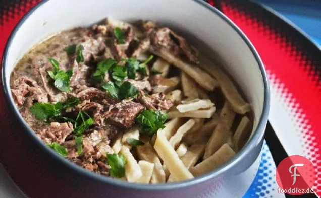 Slow Cooker Rindfleisch Stroganoff