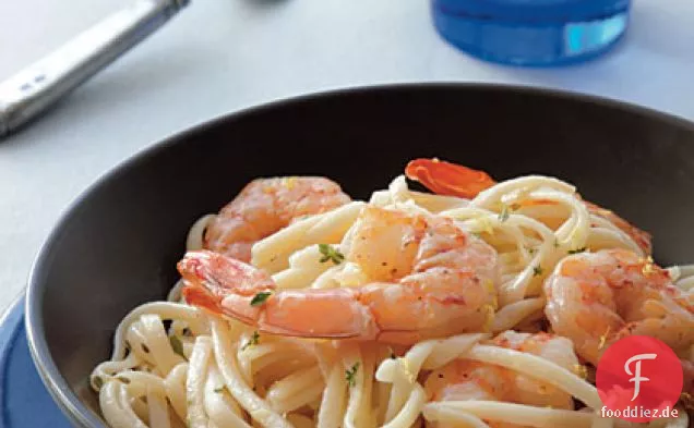 Linguine mit pfeffrigen Garnelen