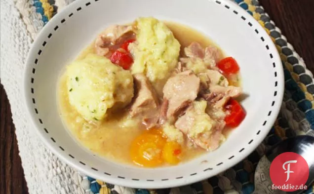 Glutenfreies Huhn und Knödel