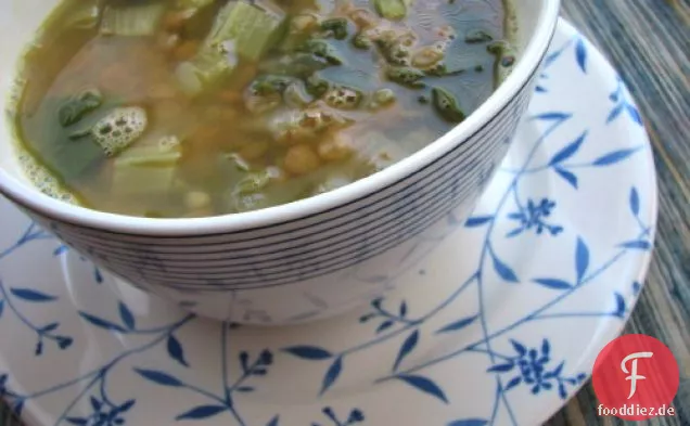 Syrische Linsen-Mangold-Suppe