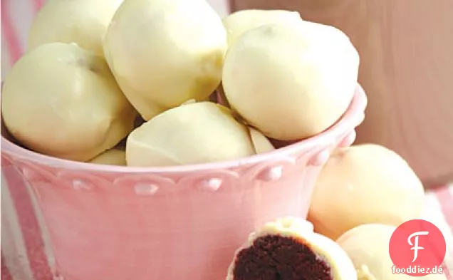 Roter Samt Kuchen Kugeln
