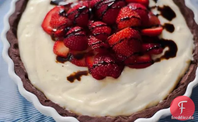 Erdbeer-Balsamico-Pudding-Torte