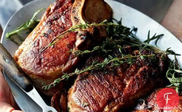 Max und Eli Sussmans Schweinekoteletts mit Apfelchutney