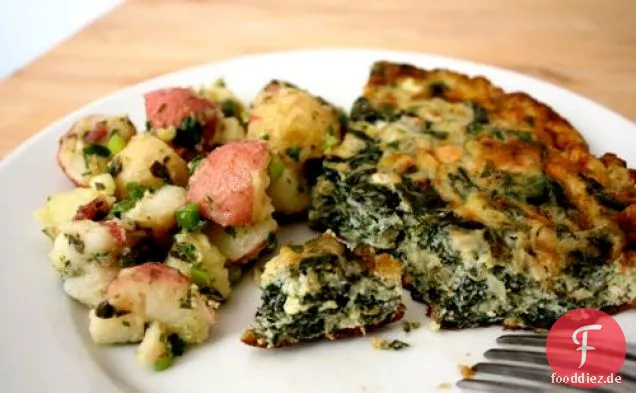 Sonntagsbrunch: Mangold und Zwiebelomelett