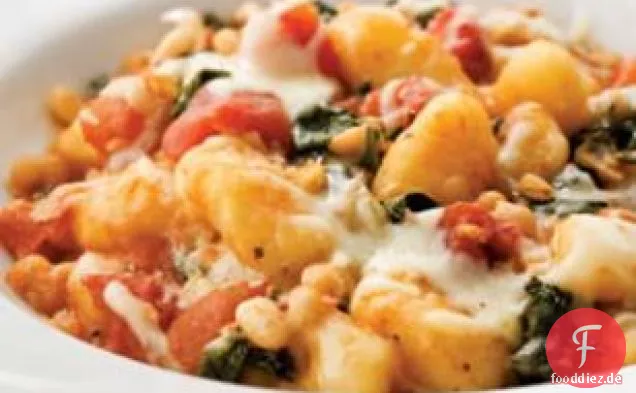 Pfanne Gnocchi Mit Mangold & Weißen Bohnen