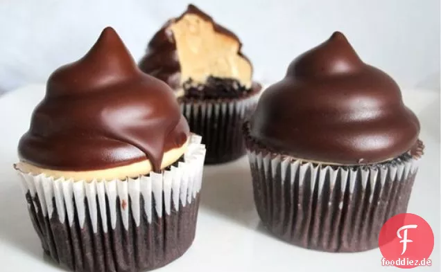 Schokolade Erdnussbutter Cupcakes