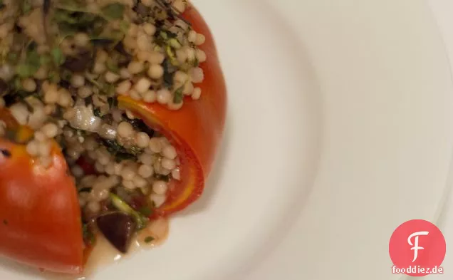 Tomaten, gefüllt und gebacken