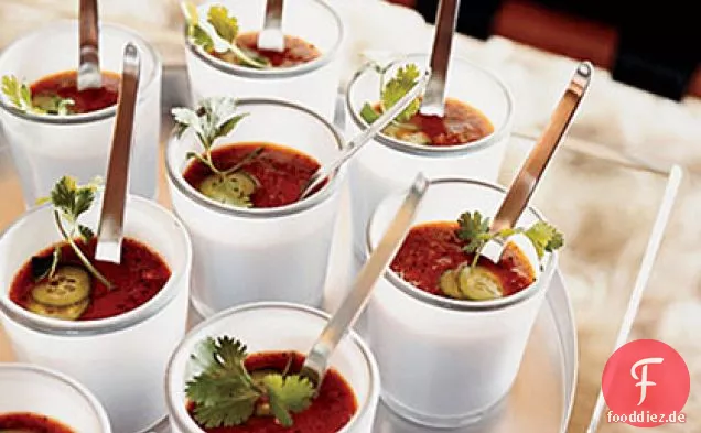 Gegrilltes Gemüse Gazpacho