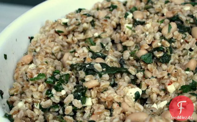 Farro Weißer Bohnensalat mit Zitronenvinaigrette