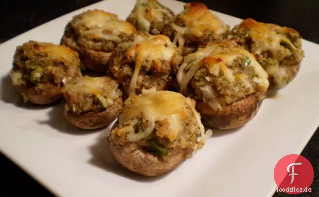 Gesund & lecker: Mit Muscheln gefüllte Champignons