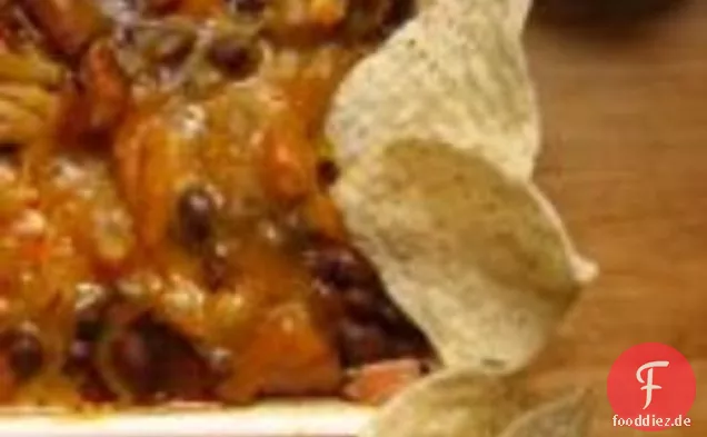 Geräucherter Truthahn und Bohnen-Nachos