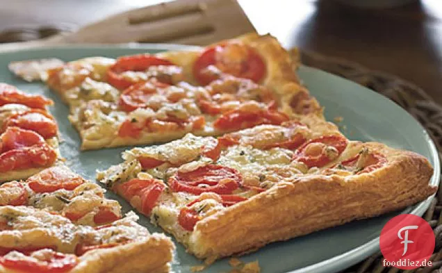 Gegrillte Tomaten-Rosmarin-Torte