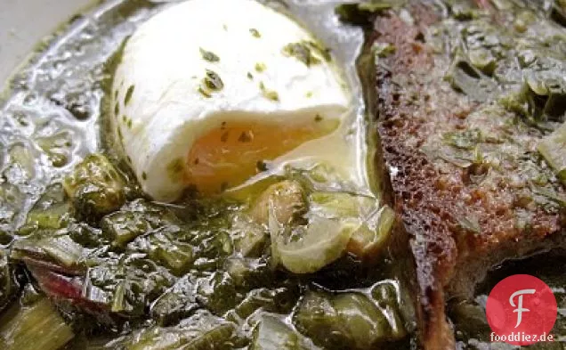 Acorda (Portugiesisch Koriander-Brot-Suppe)