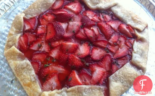 Erdbeer-Thymian-Torte mit Minzglasur