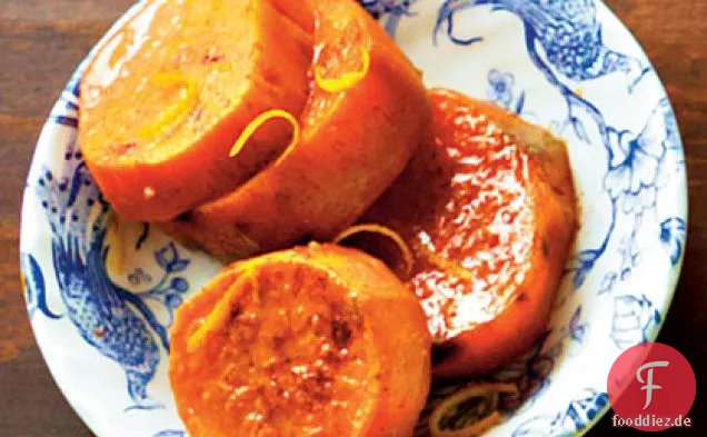 Orange-Glasierte Süßkartoffeln