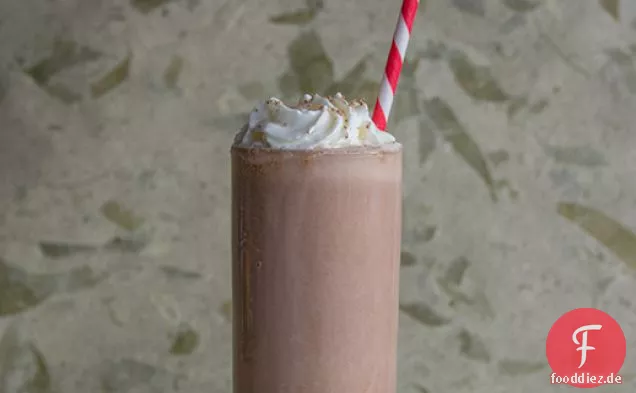 Würziger Schokoladen-Kürbis-Milchshake