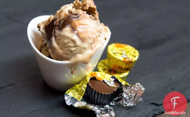 Schokolade Erdnuss Butter Tasse Eis