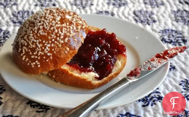 Perle Zucker Brioche Brötchen