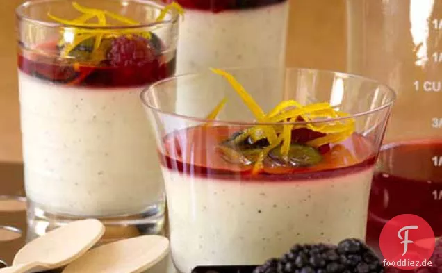 Basilikum-Panna Cotta