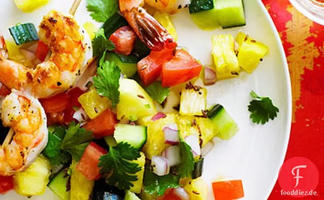 Indischer Gemüse- und Obstsalat (Pachadi)