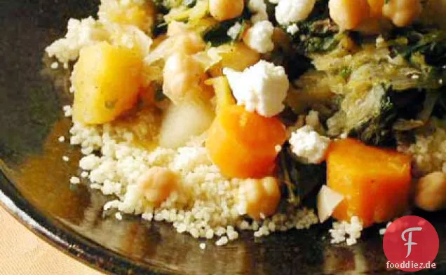 Wintergemüseeintopf über Couscous