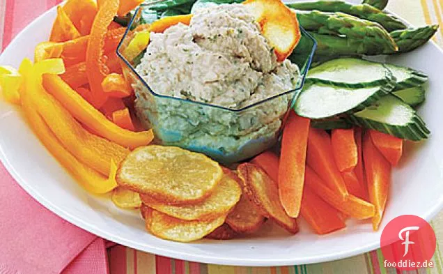 Zitronen-Knoblauch-Weiß-Bohnen-Dip