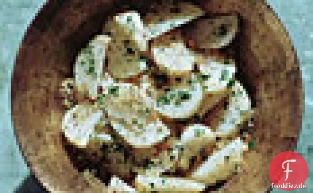 Geschmorte Rüben mit Mohn-Samen, Brot Krümel