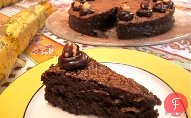 Mehllose Nutella Schokoladentorte