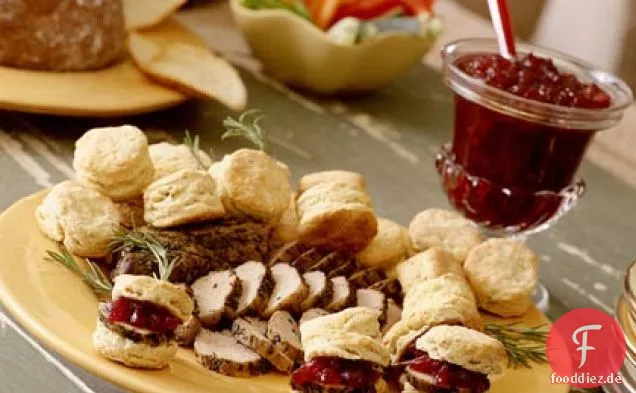 Mit Schweinefleisch gefüllte Dijon-Pfeffer-Kekse