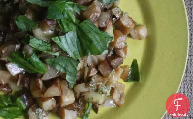 Turnip Hash Mit Basilikum-Vinaigrette