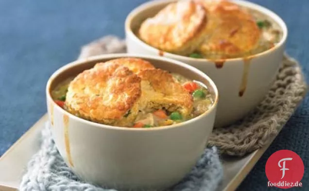 Keks-gekrönt Huhn Potpies