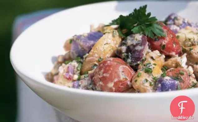 Roter, Weißer und Blauer Kartoffelsalat