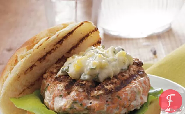 Chipotle Lachs-Burger