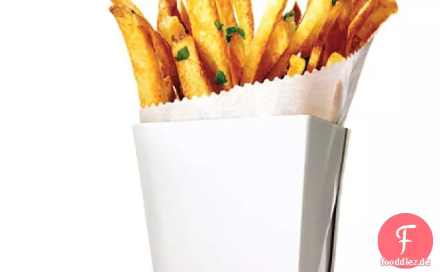 Knoblauch und Kraut Ofen Pommes Frites