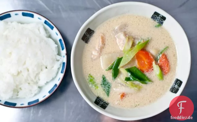 Cremige Lachs Miso-Suppe (sake Nicht Zu-nyu Jiru)