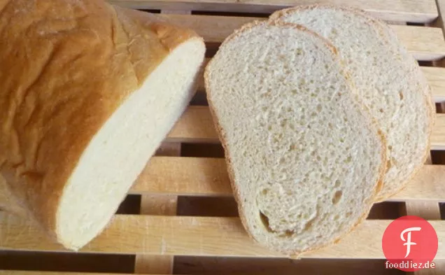 Brotbacken: Italienisches Brot mit weißem Vollkornbrot