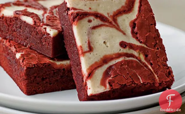 Roter Samt-Peppermint Swirl Brownies