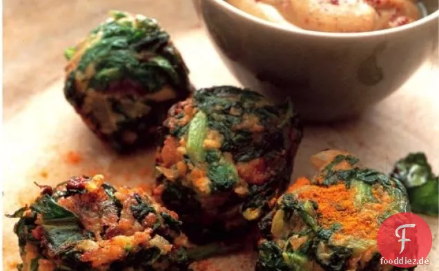 Kochen Sie das Buch: Knusprige rote Mangold Falafel