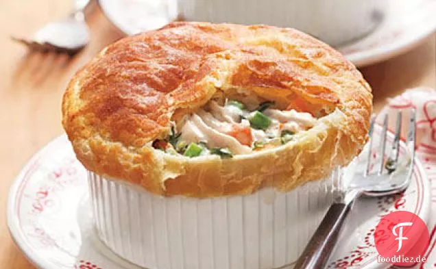 Klassische Huhn Potpie